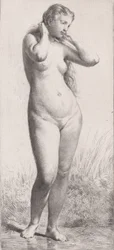 Junge Frau im Bad, 1866