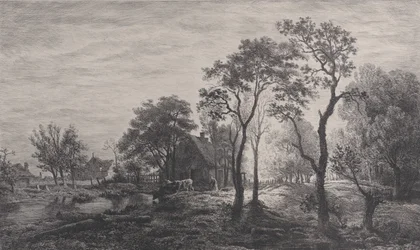 Landschaft, nach einer Skizze von Eglon van der Neer, 1862