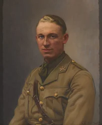 Leutnant A L Bobby, Maschinengewehrkorps und Middlesex-Regiment, um 1917
