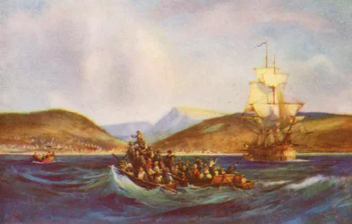 Ankunft der "1820" Siedler in der Algoa Bay