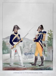 Uniform der königlichen Fußgendarmen, Frankreich