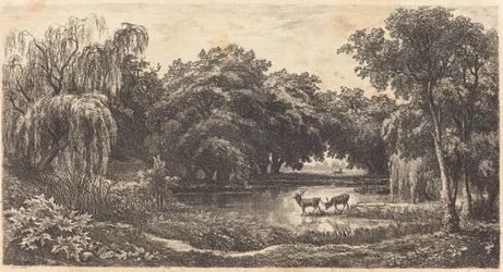 Teich mit Hirschen (La Mare aux cerfs)