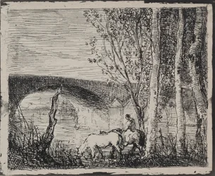 Die Brücke, Originaldruck 1862, gedruckt 1921