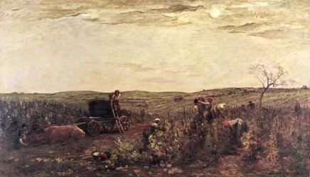 Die Weinlese in Burgund, 1863