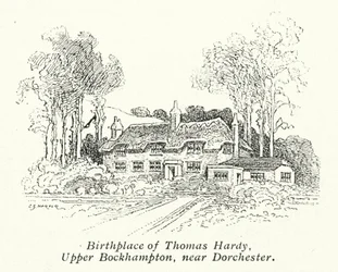 Geburtsort von Thomas Hardy, Upper Bockhampton, in der Nähe von Dorchester
