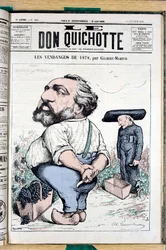 Titelblatt von „The Don Quixote“, Nummer 225, Satirisch in Farben