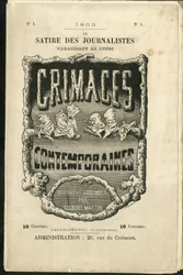 Illustration von Charles Gilbert-Martin (1839-1905) für das Titelblatt von Zeitgenössische Grimassen