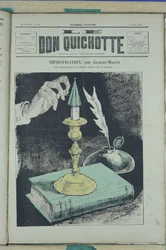 Illustration von Charles Gilbert-Martin (1839-1905) für das Cover von Le Don Quixote, Nr. 52
