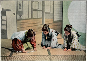 Eine Zeremonie in Japan, ca. 1890
