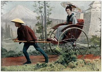 Rikscha, Kutsche Japans