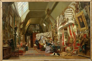 Eugene Giraud in seinem Atelier