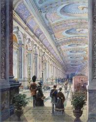 Aufwändiges Stationsinnere, 1883