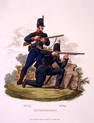 Uniform der britischen Schützen (60. und 95. Regimenter), aus 