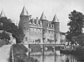 Schloss Josselin, Sitz des Herzogs von Rohan, um 1913