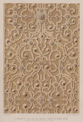 Ein Teil der Galerie-Decke, Charlton House, Wilts, die Decke ist 17 Fuß breit und etwa 115 Fuß lang