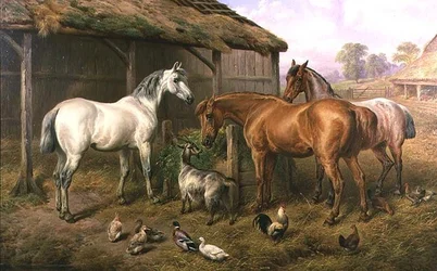 Freunde auf dem Bauernhof