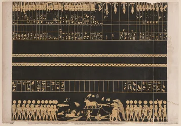 Zodiak aus dem Grab von Psammis in Theben, Neues Königreich, Illustration aus 