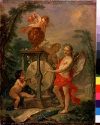 Amor schärft einen Pfeil