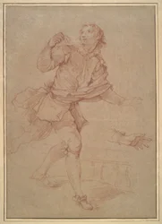 Studie eines jungen Mannes, Studie für den Wandteppich, Sancho