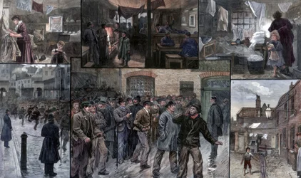 Not im East End von London, 1886