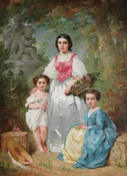 Porträt der Familie Gros, 1860