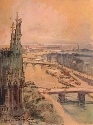 Die Seine von Notre Dame aus gesehen, 1915