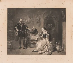 Unterzeichnung des Todesurteils von Lady Jane Grey