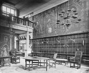 Die Nordseite der Halle