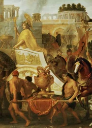 Alexander der Große betritt Babylon