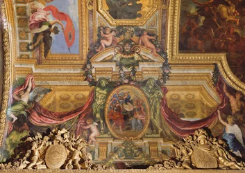 Holland hilft gegen den Bischof von Münster (1665), Deckenmalerei aus der Galerie des Glaces