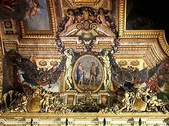 Treffen der zwei Meere, Deckenmalerei aus der Galerie des Glaces