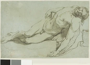 Der tote Christus (recto); Kinderkopf (verso)