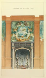 Projekt für das Hotel von Prinz Georges Bibesco