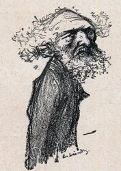 Alexandre Ribot (1842-1923) französischer Magistrat und Politiker - Gravur in „Our Dear Sovereign“ von Paul Bosq - Illustration von Charles Leandre (1862-1934) 1898