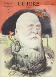 Ferdinand Sarrien, französischer Politiker. Illustration für Le Rire