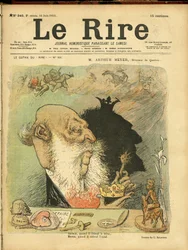 Illustration von Charles Léandre (1862-1934) für das Cover von Le Rire, Nr. 240