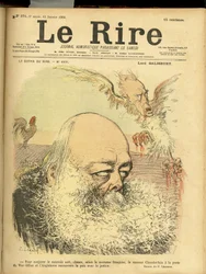 Illustration von Charles Leandre (1862-1934) für das Cover von Le Rire