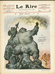 Illustration von Charles Leandre (1862-1934) für das Cover von Le Rire