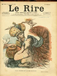Illustration von Charles Léandre (1862-1934) für das Titelblatt von Le Rire
