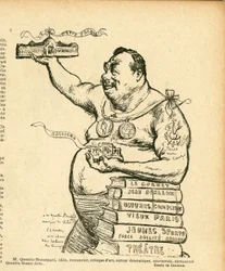 Le Lire, satirisch in Schwarz-Weiß