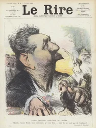 Pedro Gailhard, Direktor der Pariser Oper. Illustration für Le Rire