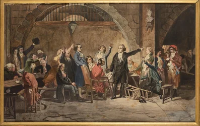 Der letzte Abschied der Girondisten am 31. Oktober 1793 im Gefängnis der Conciergerie