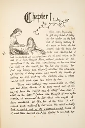 Alice mit ihrer Schwester, Illustration aus Alice