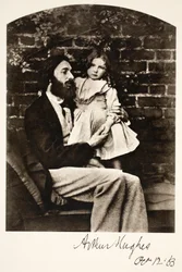 Arthur Hughes und seine Tochter Agnes, 12. Oktober 1863