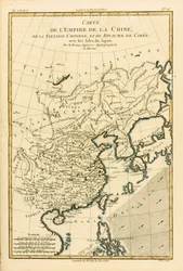 Das Chinesische Reich, Chinesisch-Tartarei und das Königreich Korea, mit den Inseln Japans, aus Atlas de Toutes les Parties Connues du Globe Terrestre von Guillaume Raynal (1713-96), veröffentlicht 1780