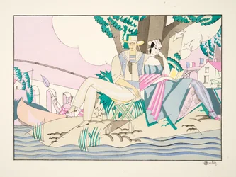 La Pêche, aus Sports & Divertissements, veröffentlicht 1914