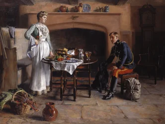 Zuhause, süßes Zuhause, ca. 1890