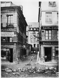 Paris 4 rue de Breteuil, Blick von der rue Reaumur zur rue Vaucanson, 1858-78