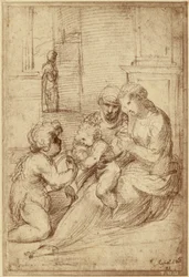 [Reproduktion einer Zeichnung von Raphael]