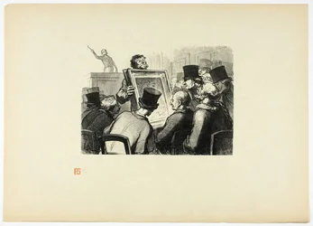 Die Kunstliebhaber im Hôtel Bouillon, aus Tirage Unique de Trente-Six Bois
